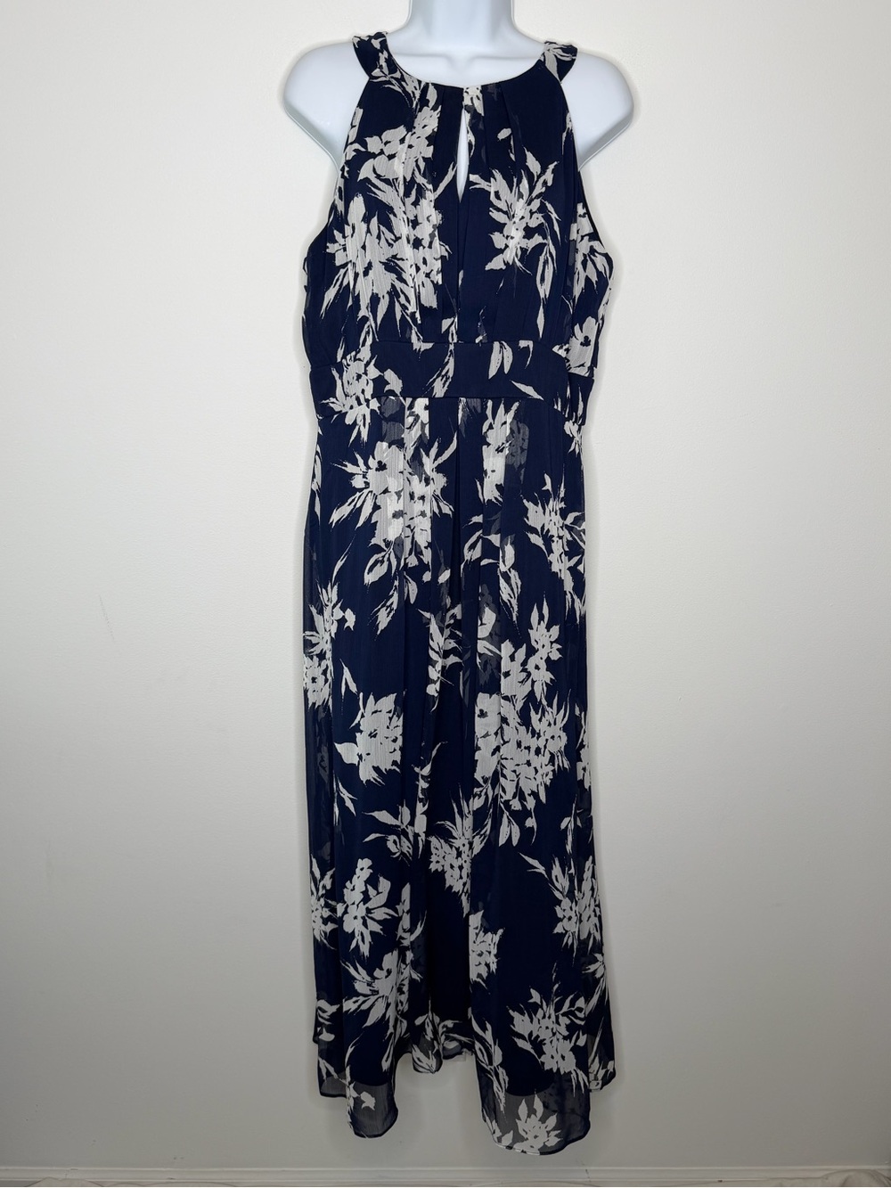 RN Studio by Ronni Nicole Blue Floral Maxi Dress